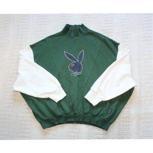 Play Boy X Missguided high neck sweatshirt Varsity Sweater size 8 US Oversize